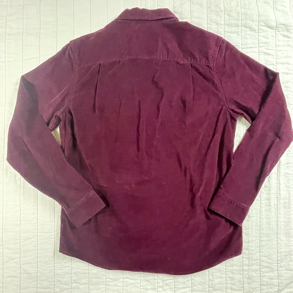 RVCA Burgundy Regular Fit Corduroy Shirt Men’s Medium - Picture 5 of 7
